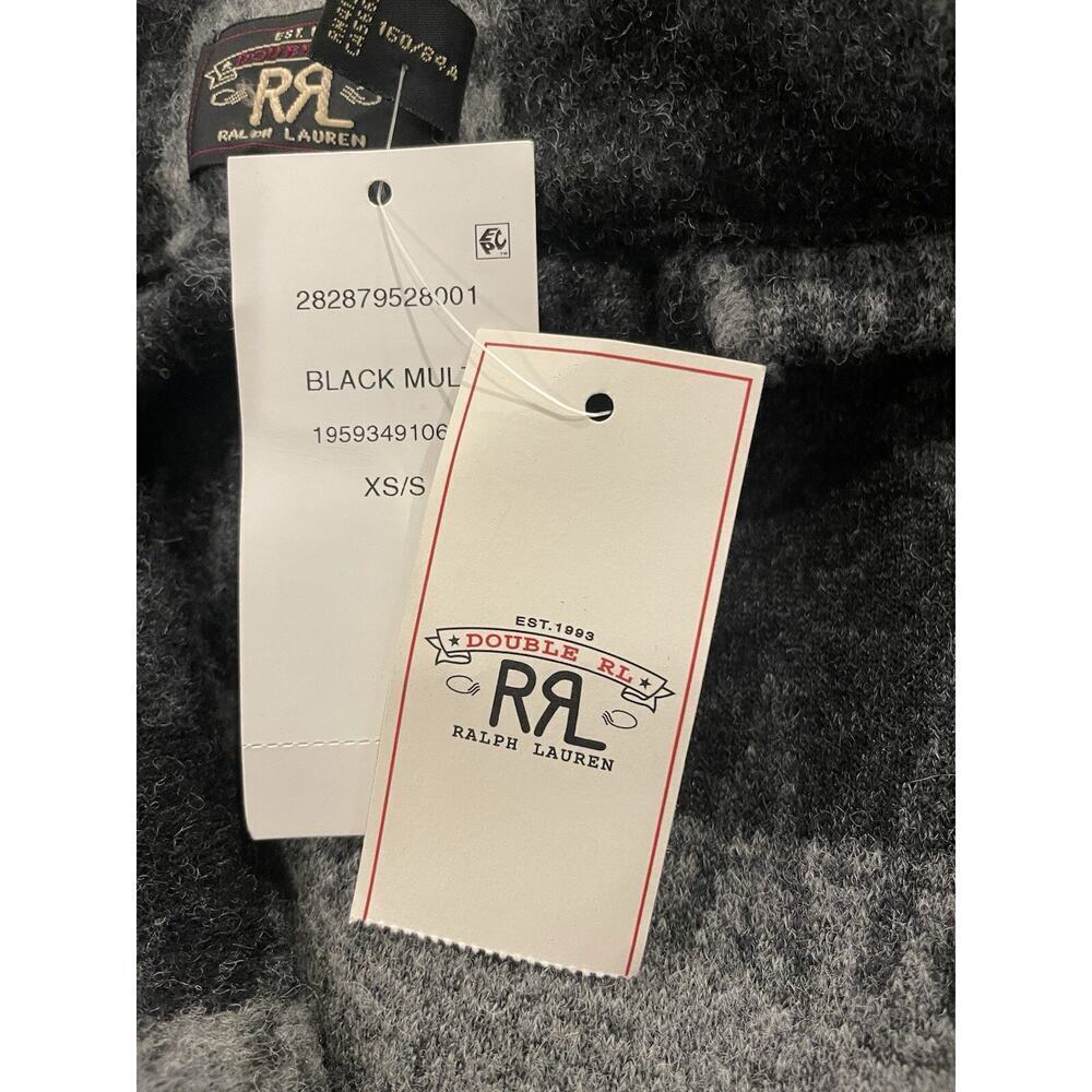 RRL Ralph Lauren Women’s Fringe Trim Wool Blend Jacquard Cape Shawl Coat XS / S - Picture 8 of 9
